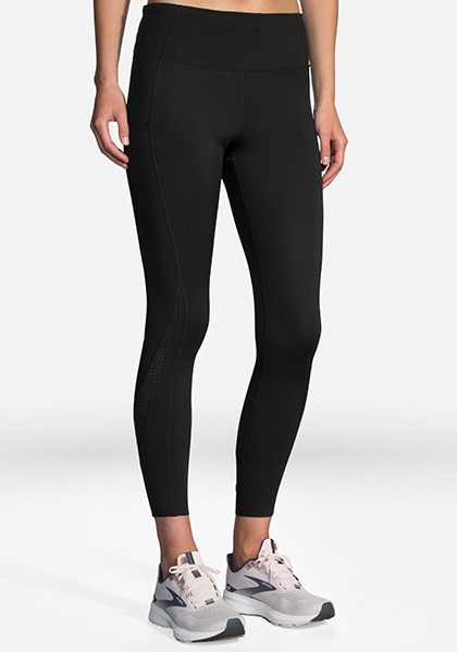 woman in running tights